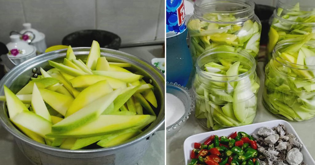 Tambah Aiskrim Soda, Rahsia Buat Jeruk Mangga Yang Rangup Krup Krap